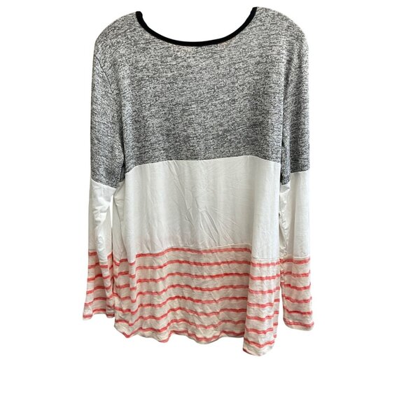 Poliana Plus 2X Colorblock Stripe Top - Picture 3 of 4